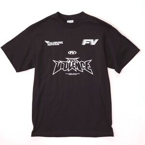 Shaka Wear Full Violence Graphic Tee MMA Mens L Black Super Max Heavy T-Shirt